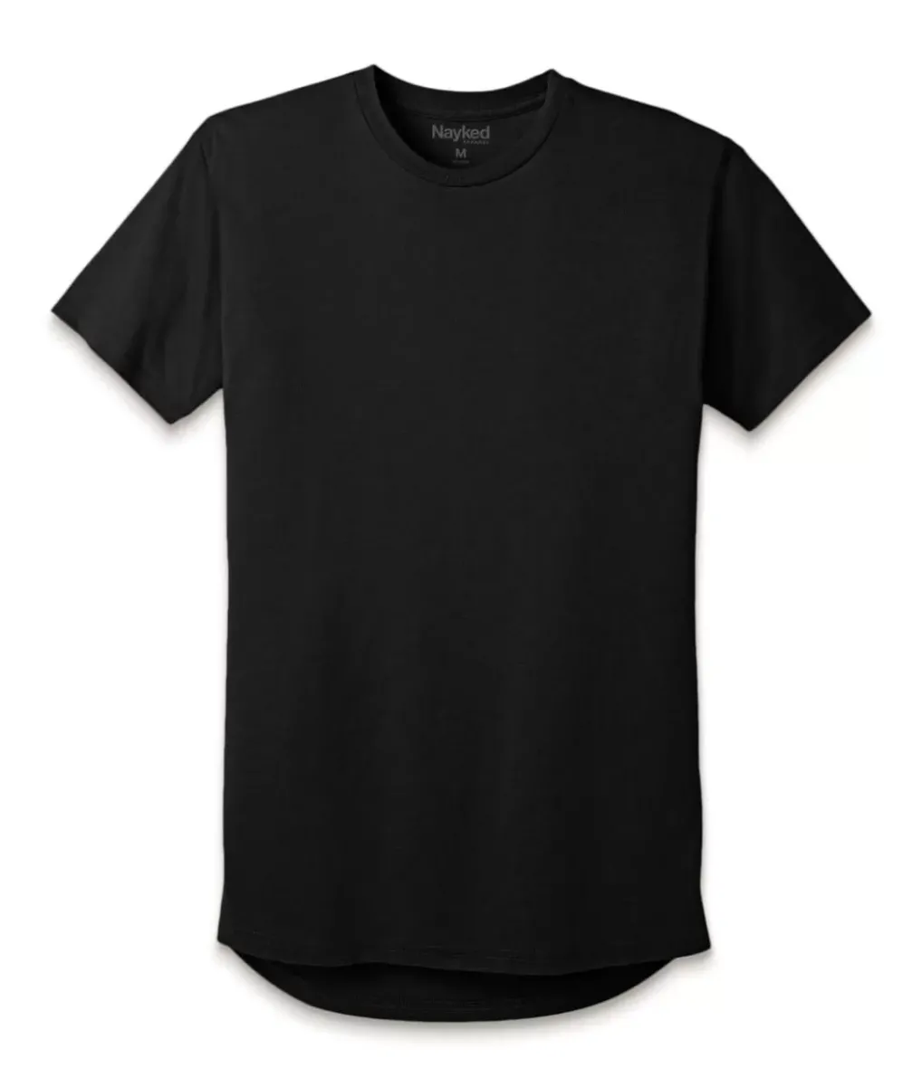 Best Nayked Apparel Men'S Ridiculously Soft Longline Tee