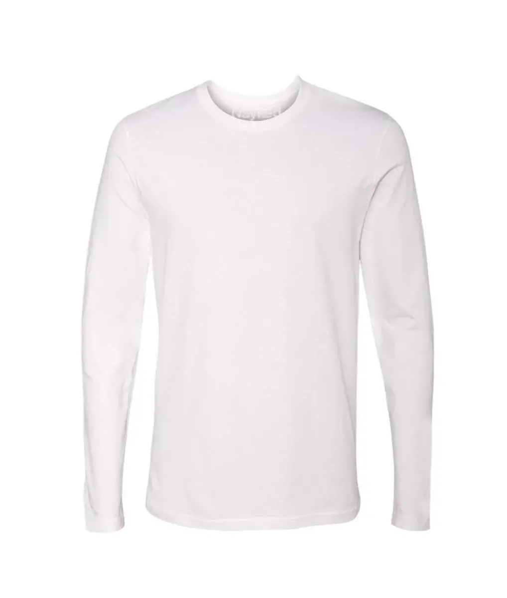 New Nayked Apparel Men'S Ridiculously Soft Long Sleeve 100% Cotton T-Shirt