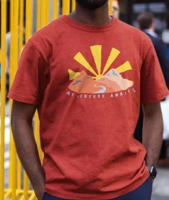 Online Nayked Apparel Men'S Ridiculously Soft Midweight Graphic Tee | Adventure Awaits