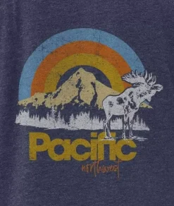 Clearance Nayked Apparel Men'S Ridiculously Soft Midweight Raglan Hooded Graphic Sweatshirt | Pacific Northwest