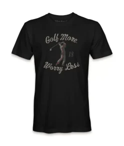 Outlet Nayked Apparel Men'S Ridiculously Soft Midweight Graphic T-Shirt | Golf More, Worry Less