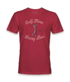 Outlet Nayked Apparel Men'S Ridiculously Soft Midweight Graphic T-Shirt | Golf More, Worry Less