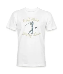 Outlet Nayked Apparel Men'S Ridiculously Soft Midweight Graphic T-Shirt | Golf More, Worry Less