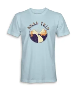 Clearance Nayked Apparel Men'S Ridiculously Soft Midweight Graphic Tee | Road Trip