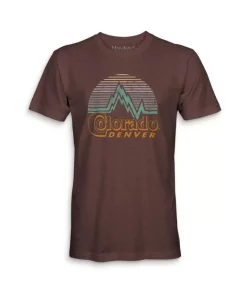 Hot Nayked Apparel Men'S Ridiculously Soft Midweight Graphic Tee | Denver Colorado