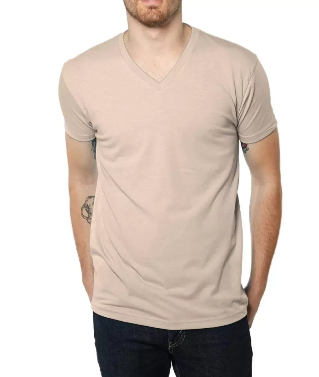 Online Nayked Apparel Men'S Ridiculously Soft Midweight V-Neck