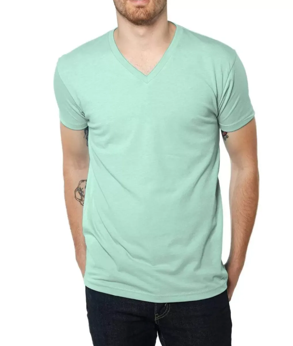 Online Nayked Apparel Men'S Ridiculously Soft Midweight V-Neck