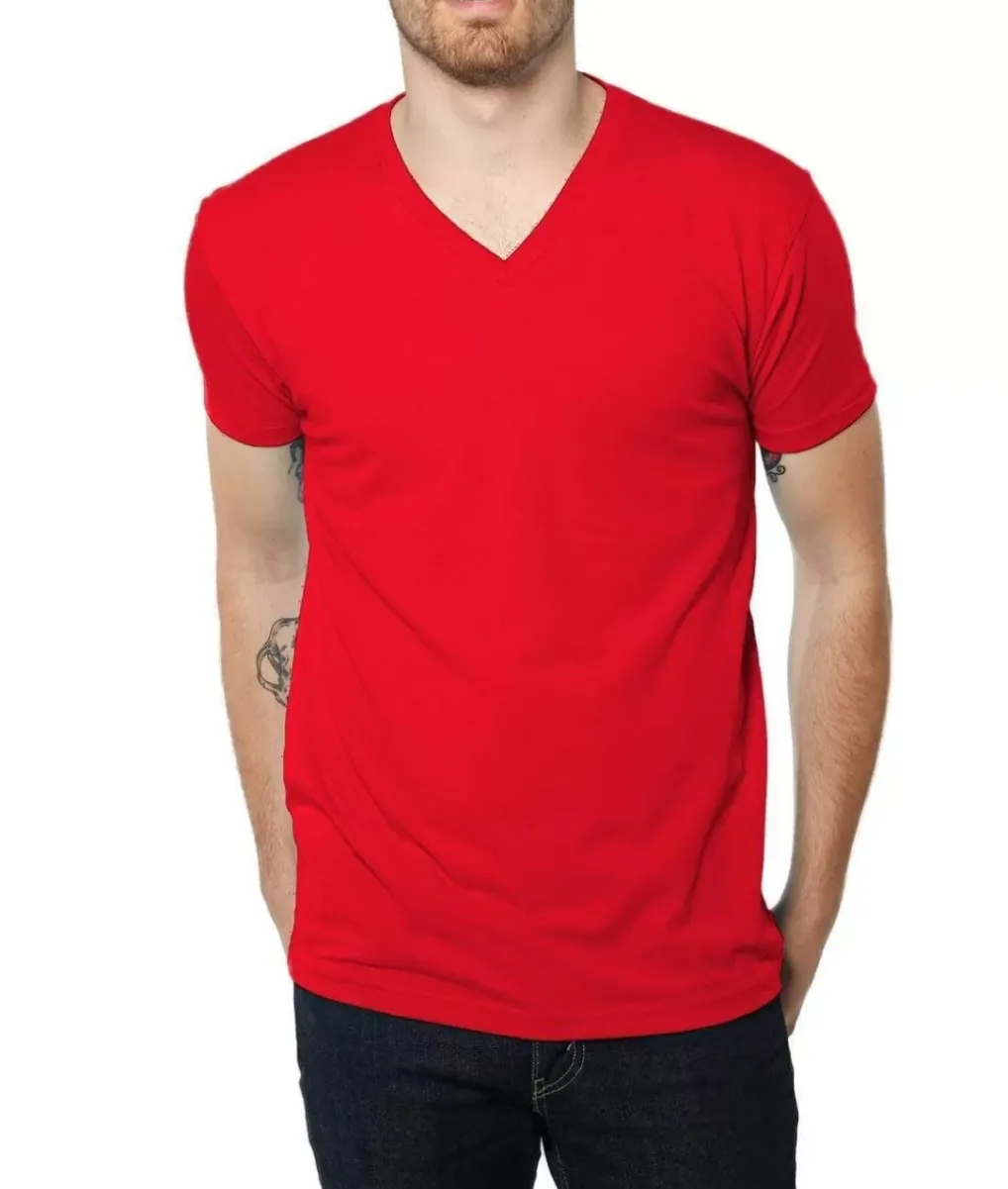 Online Nayked Apparel Men'S Ridiculously Soft Midweight V-Neck