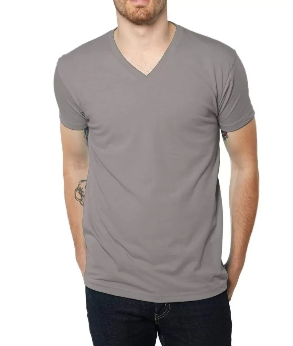 Online Nayked Apparel Men'S Ridiculously Soft Midweight V-Neck
