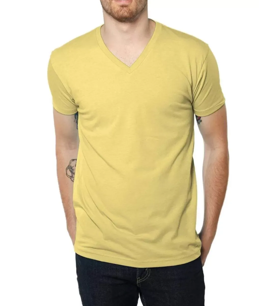 Online Nayked Apparel Men'S Ridiculously Soft Midweight V-Neck