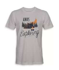 Hot Nayked Apparel Men'S Ridiculously Soft Midweight Graphic Tee | Always Exploring