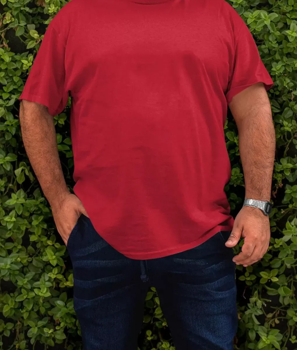 Online Nayked Apparel Men'S Ridiculously Soft Midweight Big Crew T-Shirt