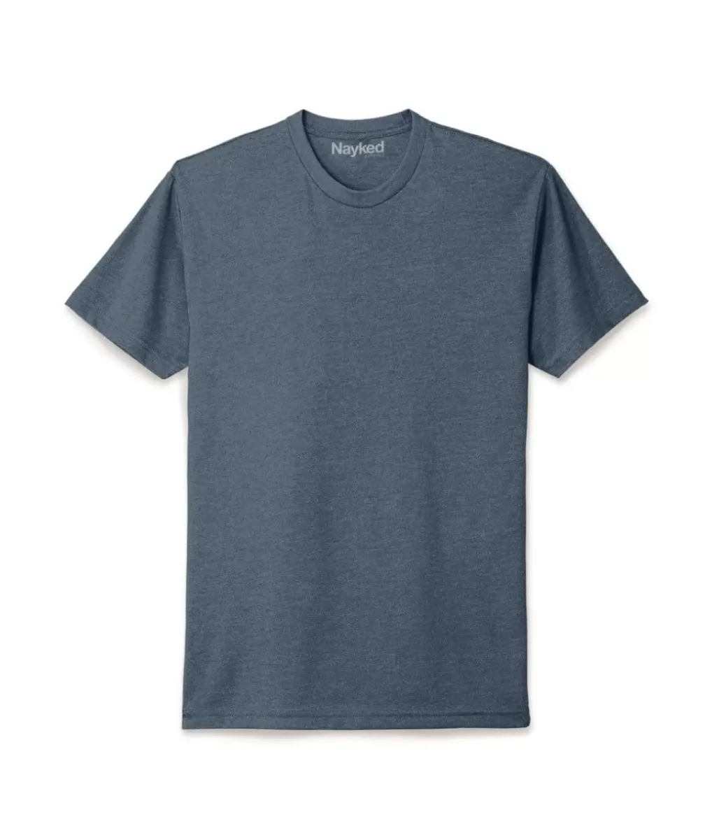 Online Nayked Apparel Men'S Ridiculously Soft Midweight Big Crew T-Shirt