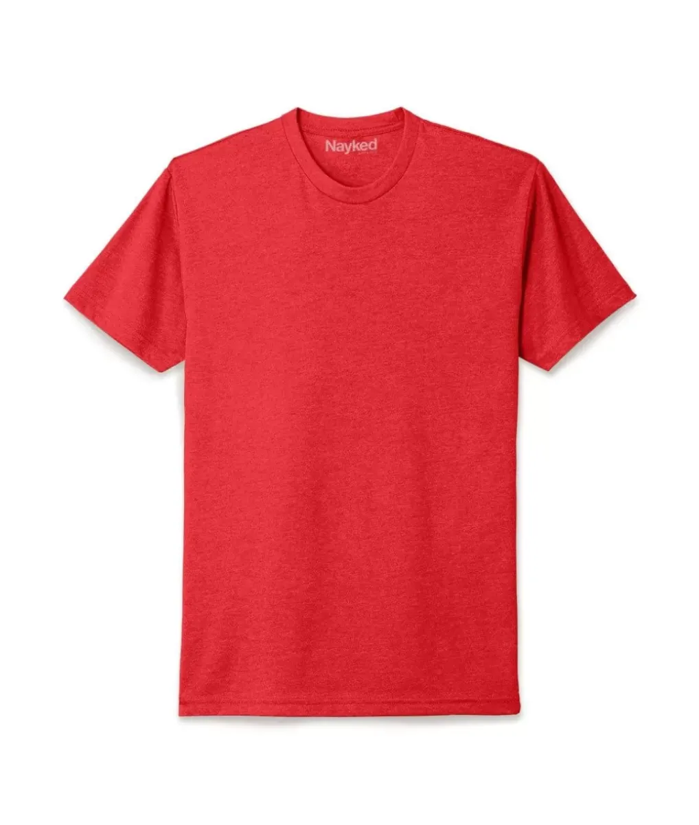 Online Nayked Apparel Men'S Ridiculously Soft Midweight Big Crew T-Shirt