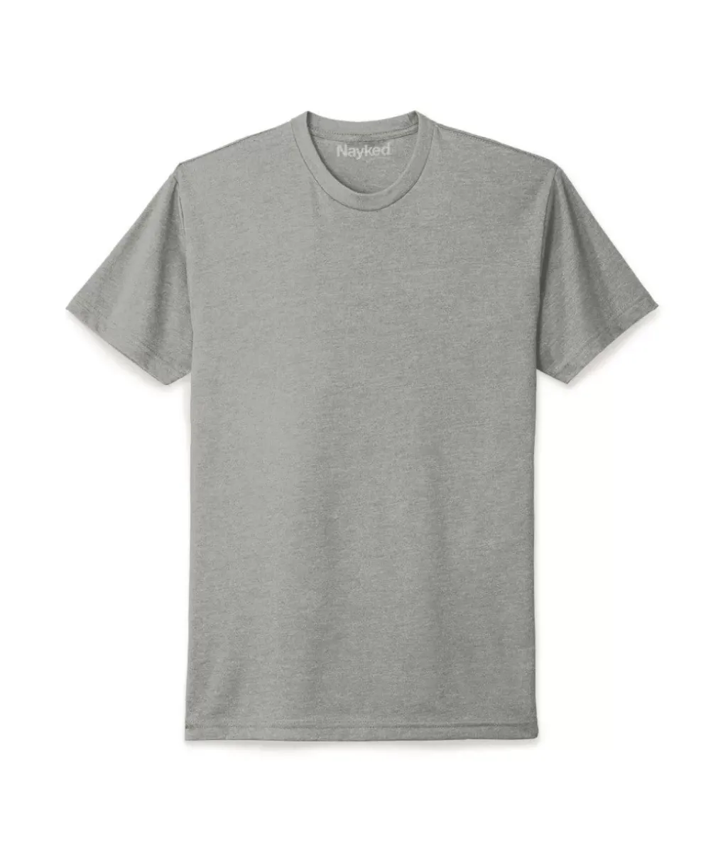 Online Nayked Apparel Men'S Ridiculously Soft Midweight Big Crew T-Shirt