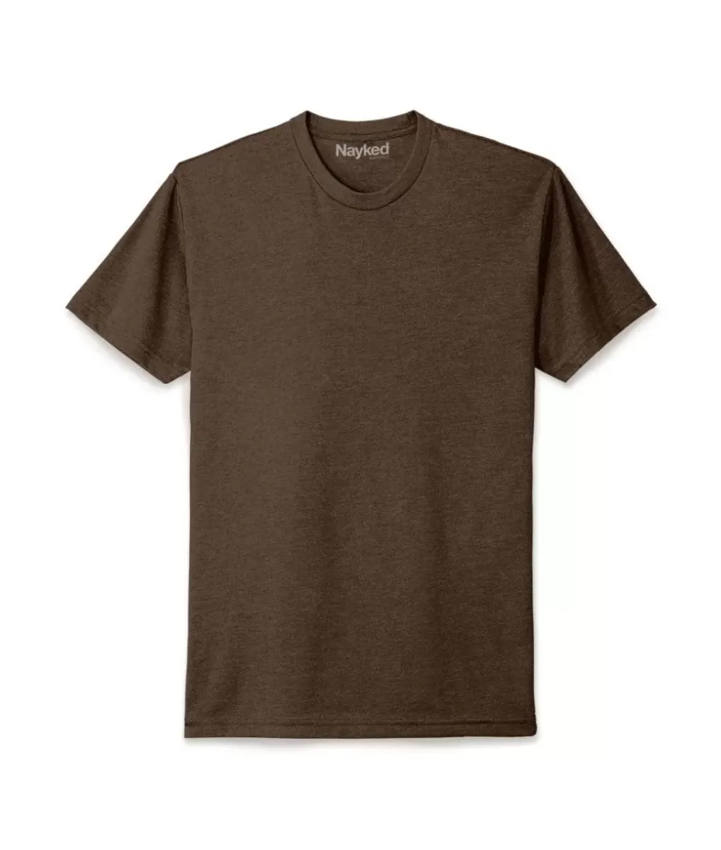 Online Nayked Apparel Men'S Ridiculously Soft Midweight Big Crew T-Shirt