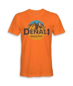 Hot Nayked Apparel Men'S Ridiculously Soft Midweight Graphic Tee | Denali National Park