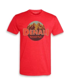 Hot Nayked Apparel Men'S Ridiculously Soft Midweight Graphic Tee | Denali National Park