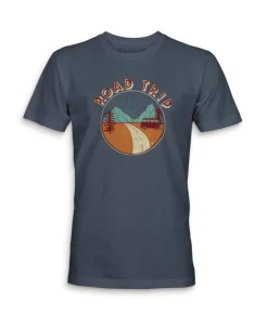 Online Nayked Apparel Men'S Ridiculously Soft Midweight Graphic Tee | Road Trip