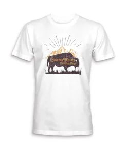 Fashion Nayked Apparel Men'S Ridiculously Soft Midweight Graphic Tee | Grand Teton National Park