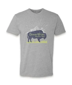 Fashion Nayked Apparel Men'S Ridiculously Soft Midweight Graphic Tee | Grand Teton National Park
