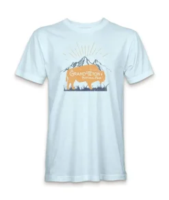 Fashion Nayked Apparel Men'S Ridiculously Soft Midweight Graphic Tee | Grand Teton National Park