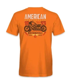 Sale Nayked Apparel Men'S Ridiculously Soft Midweight Sueded Graphic Tee | American Motorcycles