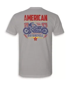 Sale Nayked Apparel Men'S Ridiculously Soft Midweight Sueded Graphic Tee | American Motorcycles