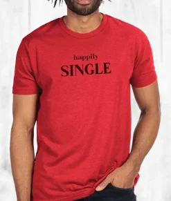 Sale Nayked Apparel Men'S Ridiculously Soft Midweight Graphic T-Shirt | Happily Single