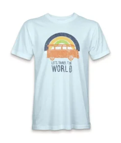 New Nayked Apparel Men'S Ridiculously Soft Midweight Graphic Tee | Let'S Travel The World