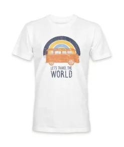 New Nayked Apparel Men'S Ridiculously Soft Midweight Graphic Tee | Let'S Travel The World