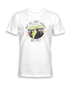 Discount Nayked Apparel Men'S Ridiculously Soft Midweight Graphic Tee | Not All Who Wander Are Lost
