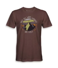 Online Nayked Apparel Men'S Ridiculously Soft Midweight Graphic Tee | Not All Who Wander Are Lost