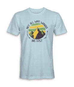 Online Nayked Apparel Men'S Ridiculously Soft Midweight Graphic Tee | Not All Who Wander Are Lost