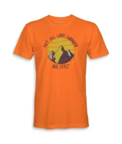 Online Nayked Apparel Men'S Ridiculously Soft Midweight Graphic Tee | Not All Who Wander Are Lost