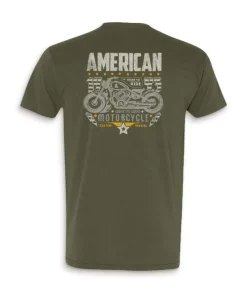 Hot Nayked Apparel Men'S Ridiculously Soft Midweight Sueded Graphic Tee | American Motorcycles