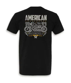 Hot Nayked Apparel Men'S Ridiculously Soft Midweight Sueded Graphic Tee | American Motorcycles