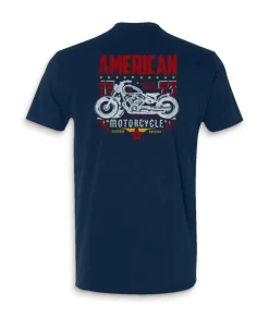 Hot Nayked Apparel Men'S Ridiculously Soft Midweight Sueded Graphic Tee | American Motorcycles