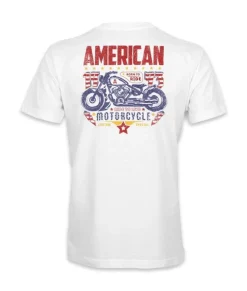 Hot Nayked Apparel Men'S Ridiculously Soft Midweight Sueded Graphic Tee | American Motorcycles