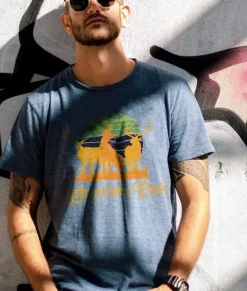 Online Nayked Apparel Men'S Ridiculously Soft Midweight Graphic Tee | Yellowstone Park