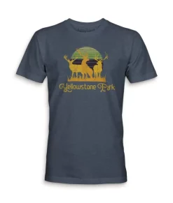 Online Nayked Apparel Men'S Ridiculously Soft Midweight Graphic Tee | Yellowstone Park