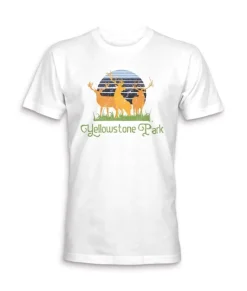 Online Nayked Apparel Men'S Ridiculously Soft Midweight Graphic Tee | Yellowstone Park