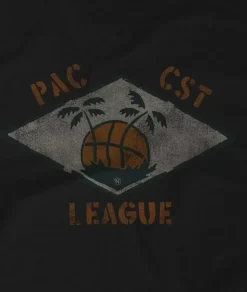 Clearance Nayked Apparel Men'S Ridiculously Soft Midweight Graphic Tee | Pacific Coast League
