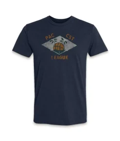 Clearance Nayked Apparel Men'S Ridiculously Soft Midweight Graphic Tee | Pacific Coast League