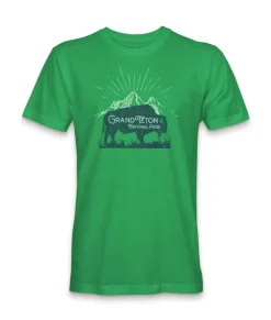 Outlet Nayked Apparel Men'S Ridiculously Soft Midweight Graphic Tee | Grand Teton National Park
