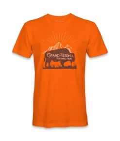 Outlet Nayked Apparel Men'S Ridiculously Soft Midweight Graphic Tee | Grand Teton National Park