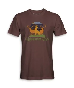 Online Nayked Apparel Men'S Ridiculously Soft Midweight Graphic Tee | Yellowstone Park