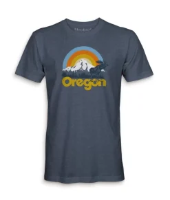 Best Nayked Apparel Men'S Ridiculously Soft Midweight Graphic Tee | Oregon