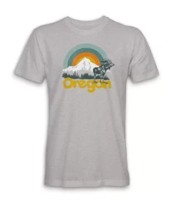 Best Nayked Apparel Men'S Ridiculously Soft Midweight Graphic Tee | Oregon