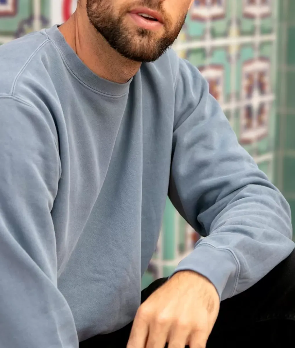 Fashion Nayked Apparel Men'S Ridiculously Soft Pigment-Dyed Sweatshirt